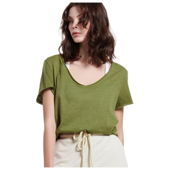 Bodytalk Γυναικεία κοντομάνικη μπλούζα V-Neck